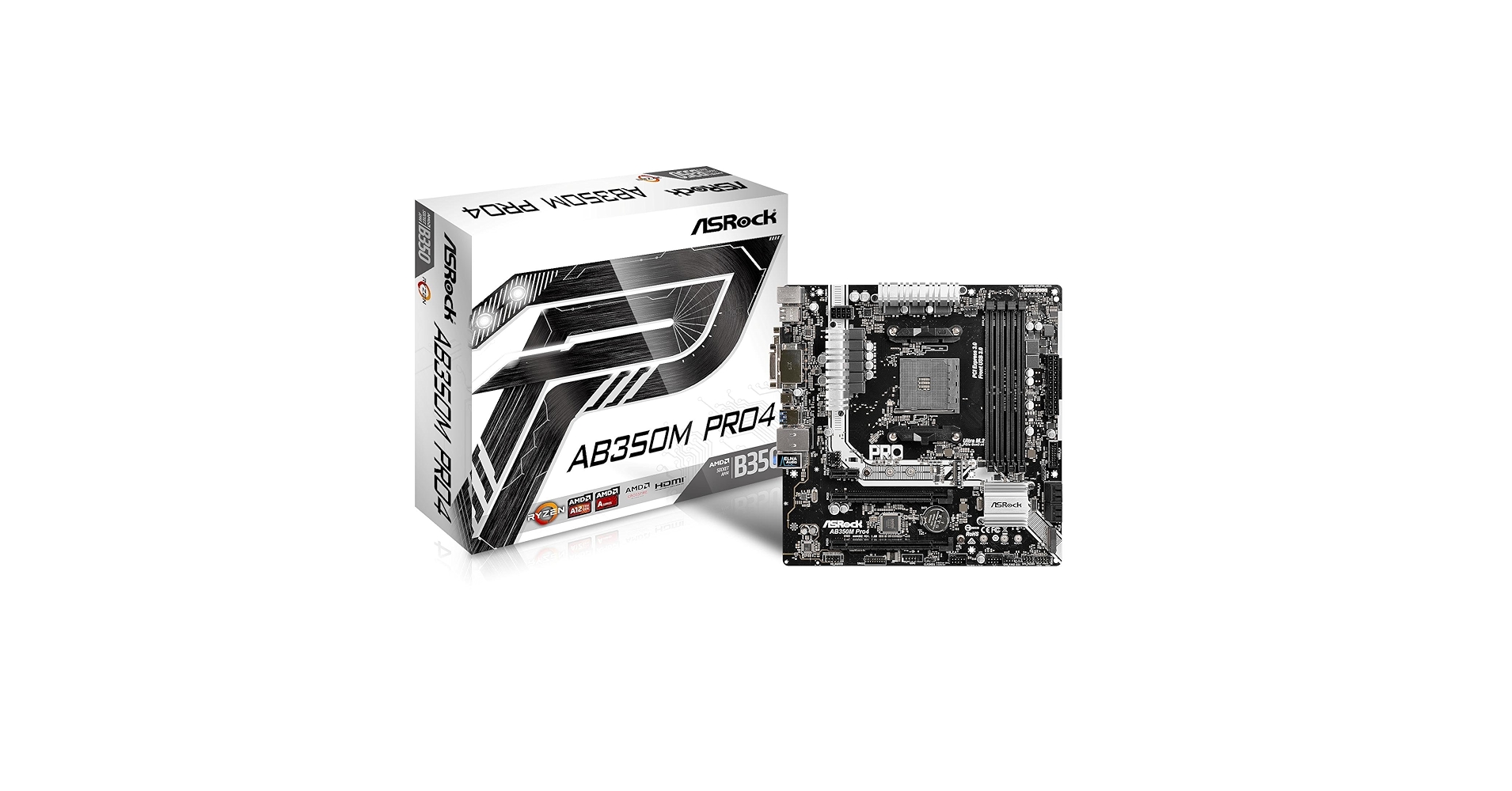 Amazon.com: ASRock AB350M PRO4 MicroATX Motherboard